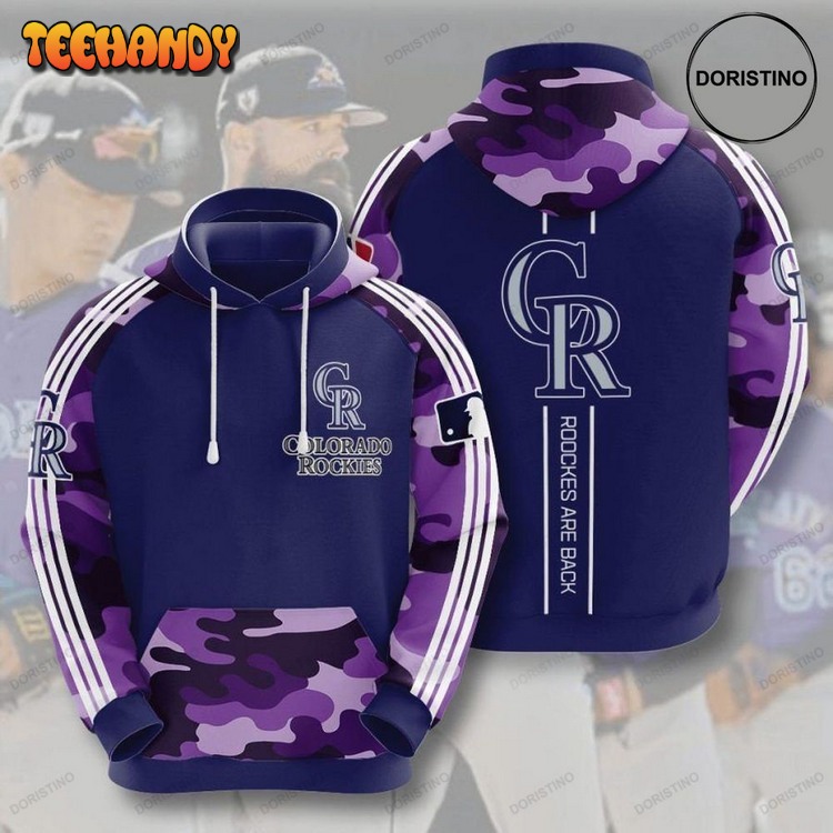 Colorado Rockies Pullover 3D Hoodie