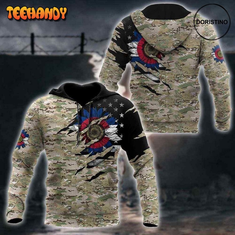 Colorado Sunflower Camo Limited Edition 3d Hoodie