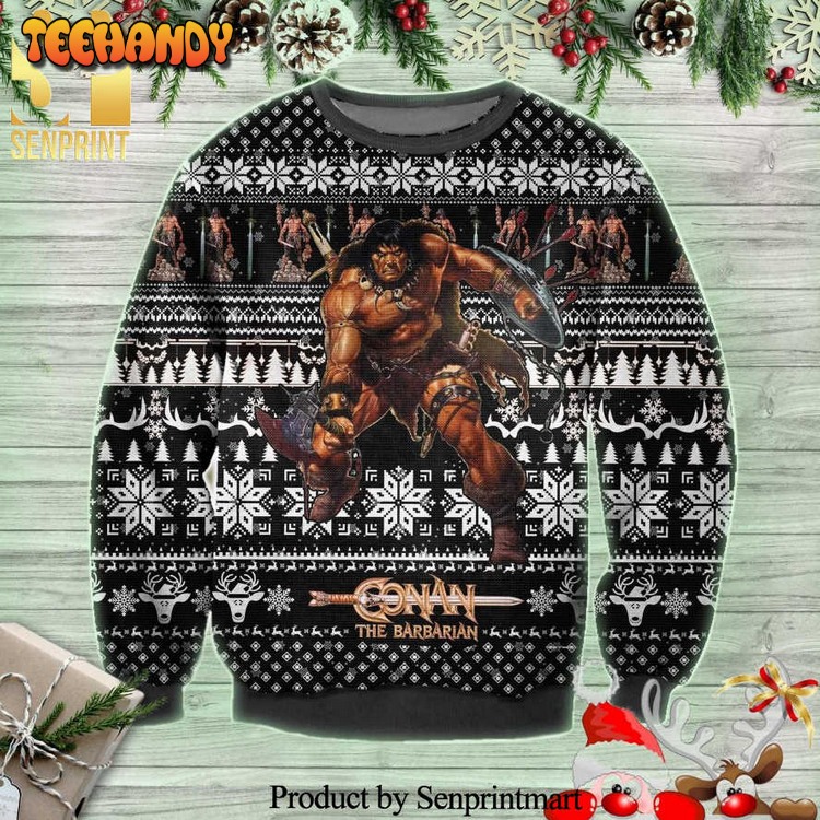 Conan The Barbarian Knitted Ugly Xmas Sweater