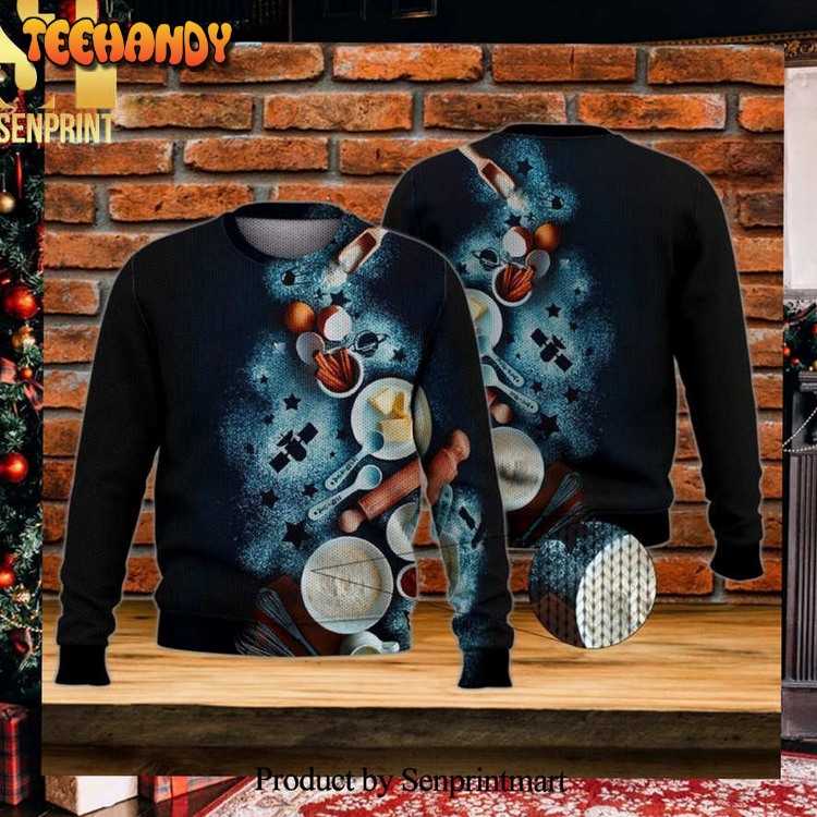 Cook Galaxy Black Ugly Xmas Sweater