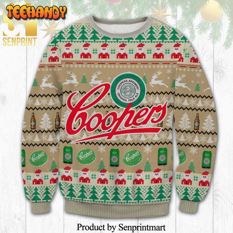 Coopers Brewery Pixel Santa Knitted Ugly Xmas Sweater