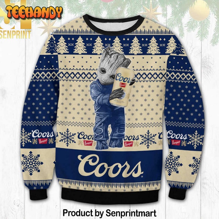 Coors Banquet Groot For Christmas Gifts 3D Printed Ugly Xmas Sweater