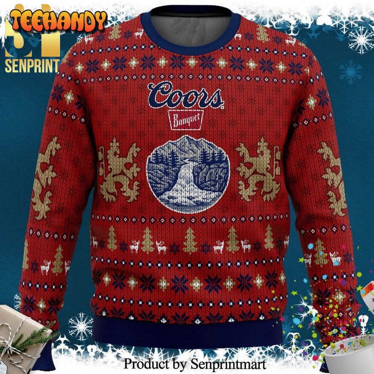Coors Banquet Knitted Ugly Xmas Sweater