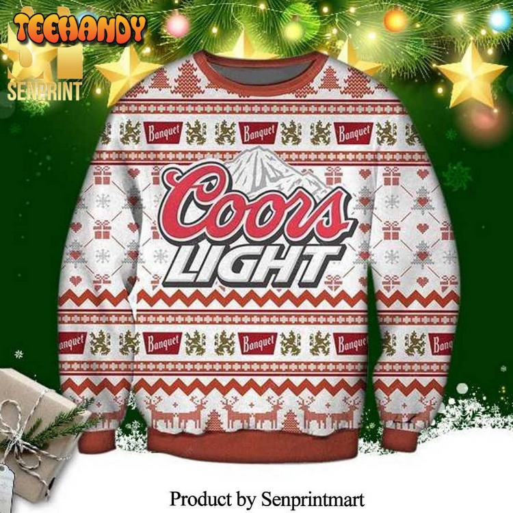 Coors Light Knitted Ugly Xmas Sweater