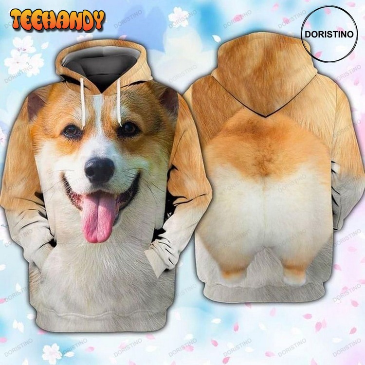 Corgi Dog Full Ing Awesome Pullover 3D Hoodie