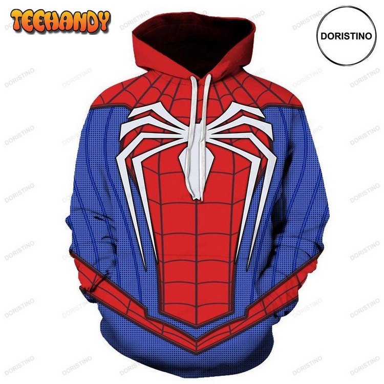 Costume Spider Man Red Blue Suit Awesome Pullover 3D Hoodie