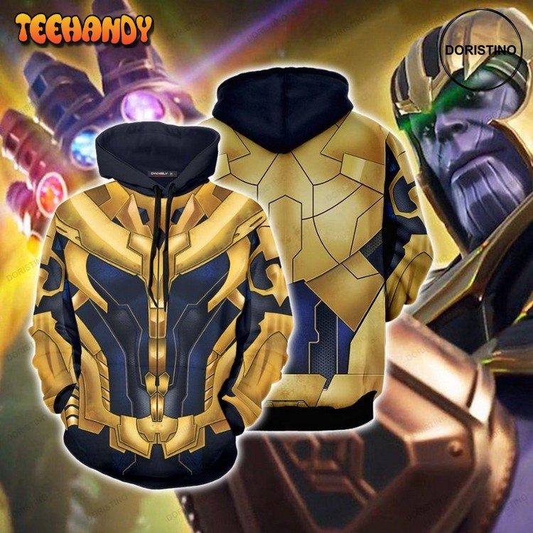 Costume Thanos Cosplay Suit All Over Print Pullover 3D Hoodie