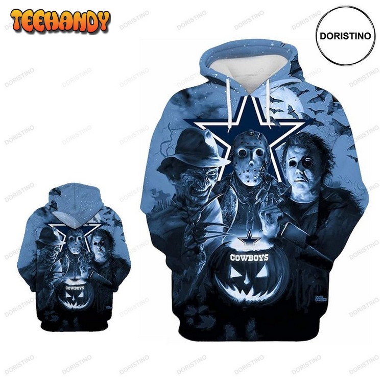 Cowboys Horror Night Full Halloween Awesome Pullover 3D Hoodie