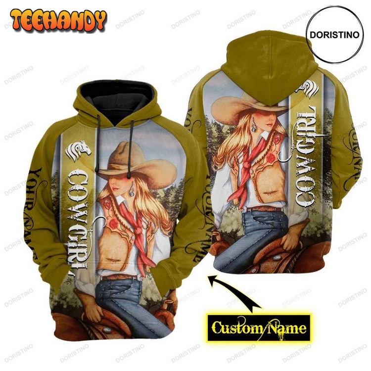 Cowgirl Customize Limited Edition Pullover 3D Hoodie