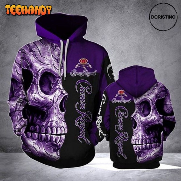 Crown Royal Skull Ed Custom Limited Edition Pullover 3D Hoodie