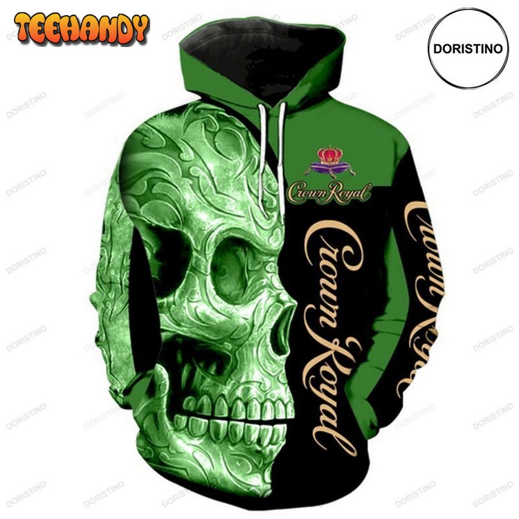 Crown Royal Skull Ed Custom V2 Limited Edition Pullover 3D Hoodie