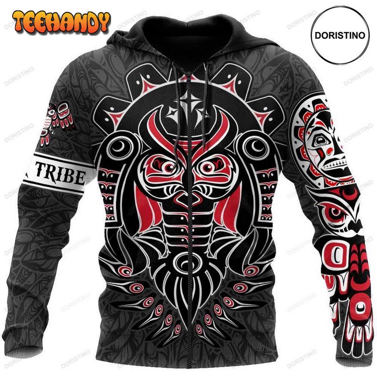 Customize Death And Rebirth Native American Pullover 3D Hoodie