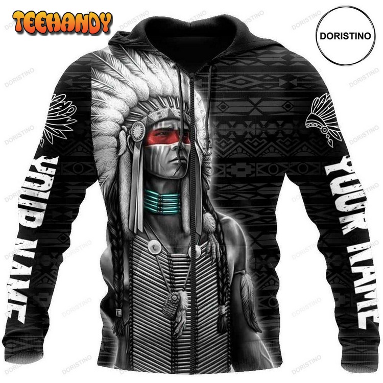 Customize Native American Spirit All Over Print Pullover 3D Hoodie