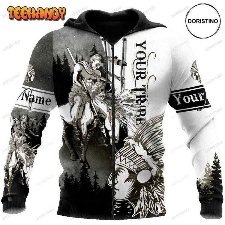 Customize Native American Tribe All Over Print Pullover 3D Hoodie