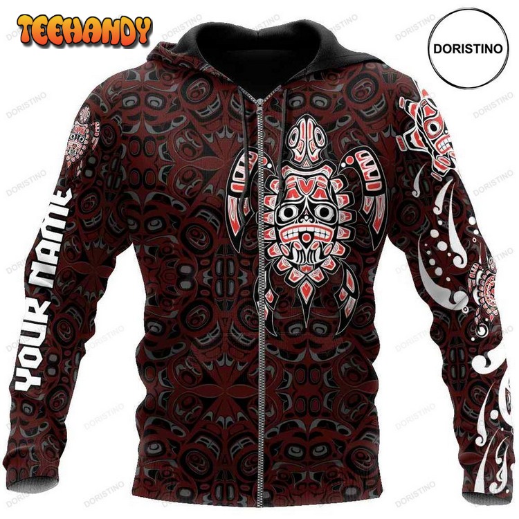 Customize The Spirit Turtle Native American Pullover 3D Hoodie