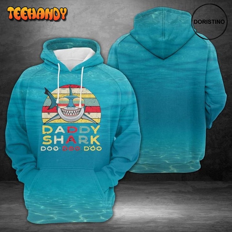 Daddy Shark Doo Doo Limited Edition Pullover 3D Hoodie