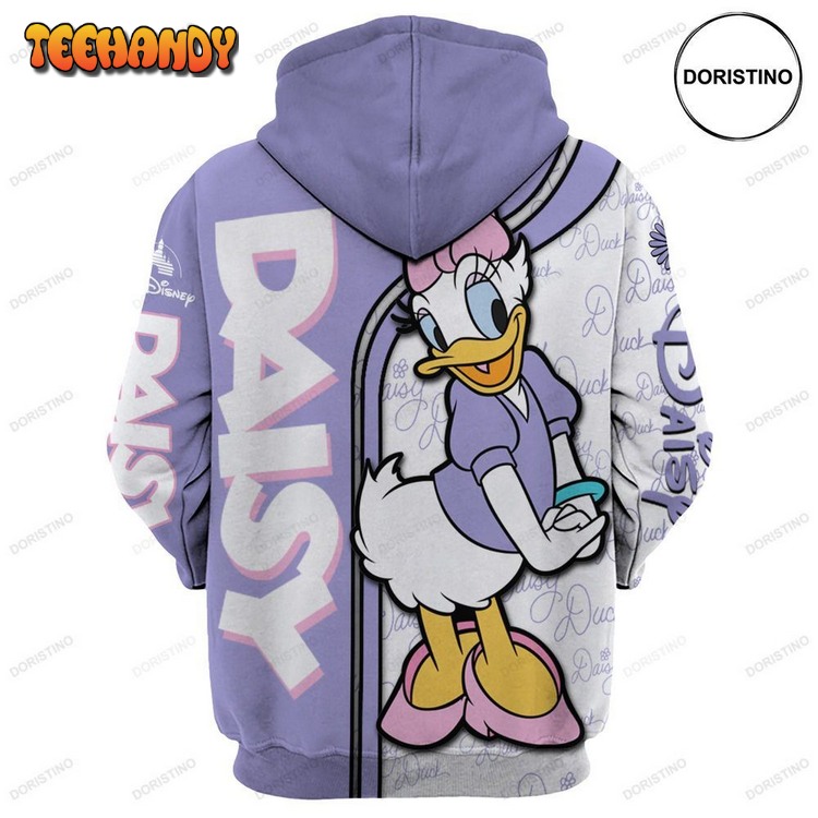 Daisy Duck Cartoon Graphic Awesome Pullover 3D Hoodie