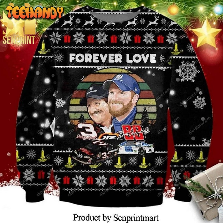 Dale Earnhardt Forever Love Richard Childress Racing Ugly Xmas Sweater