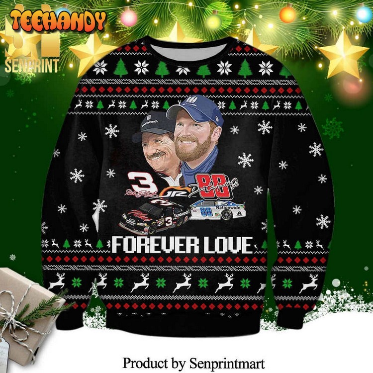 Dale Earnhardt St And Dale Earnhardt Jr Forever Love Ugly Xmas Sweater