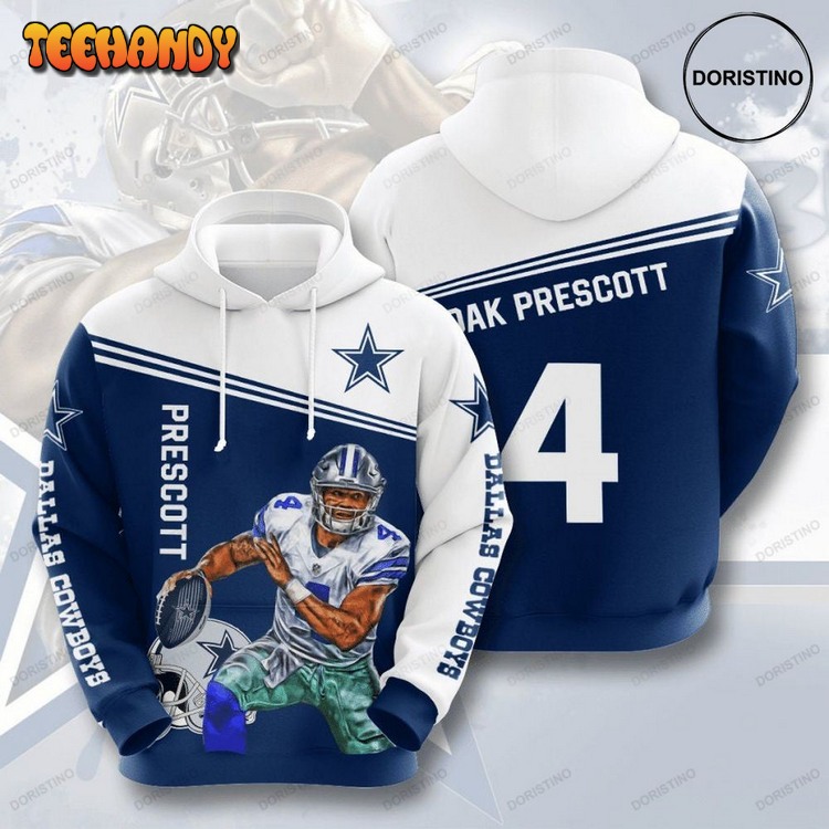 Dallas Cowboys 3d 8kwzi All Over Print Pullover 3D Hoodie