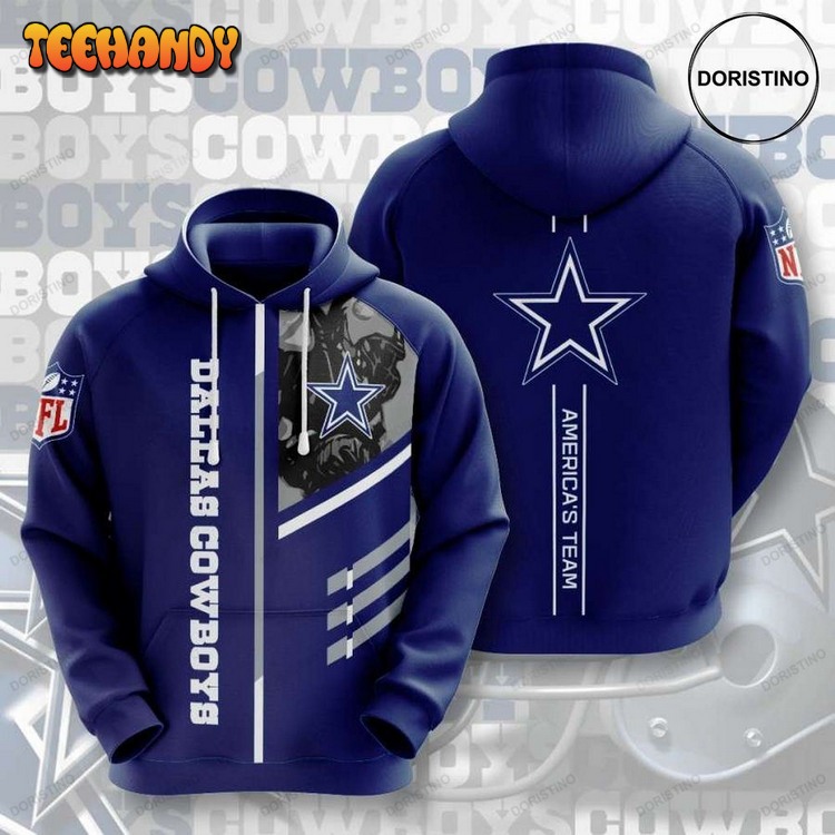 Dallas Cowboys Awesome Pullover 3D Hoodie