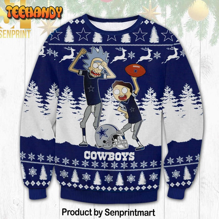 Dallas Cowboys Rick Morty Knitting Pattern Ugly Xmas Sweater