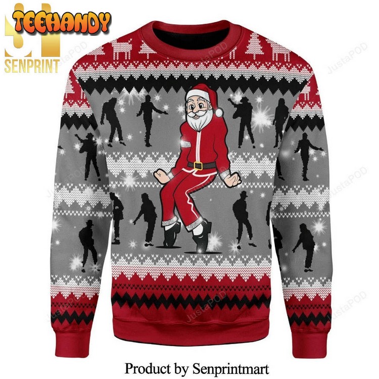 Dancing Michael Jackson Poses Knitted Ugly Xmas Sweater