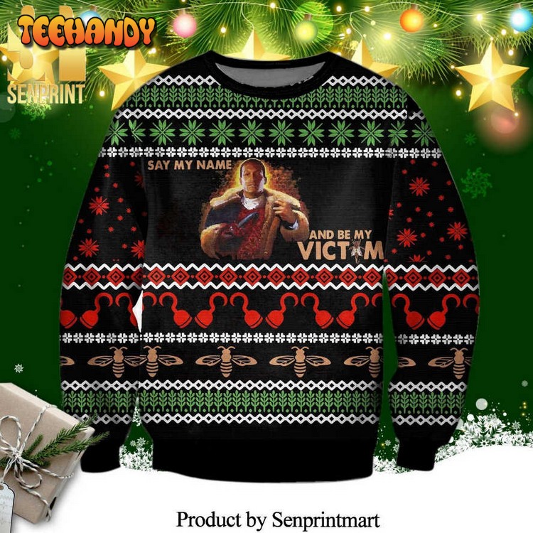 Daniel Robitaille Candyman Be My Victim Horror Ugly Xmas Sweater