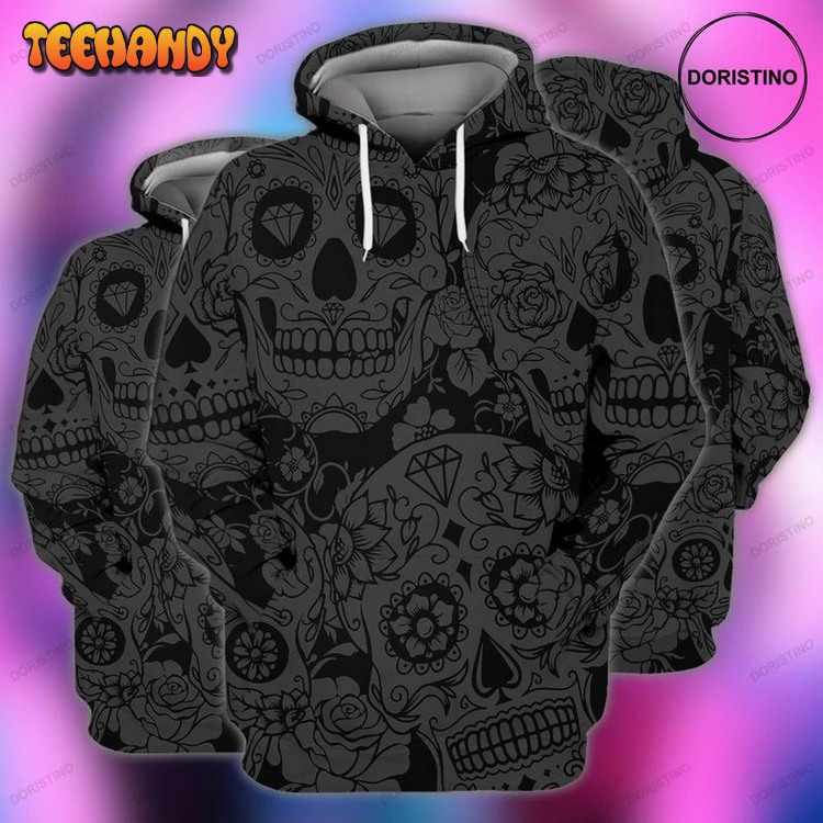 Dark Sugar Skull Limited Edition Pullover 3D Hoodie