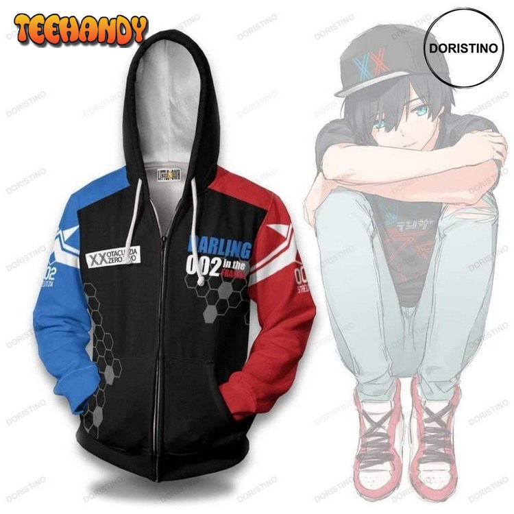 Darling In The Franxx Cosplay Black Casual Pullover 3D Hoodie