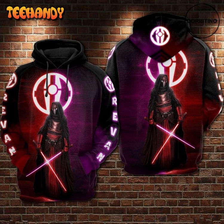 Darth Revan Star Wars V3 All Over Print Pullover 3D Hoodie