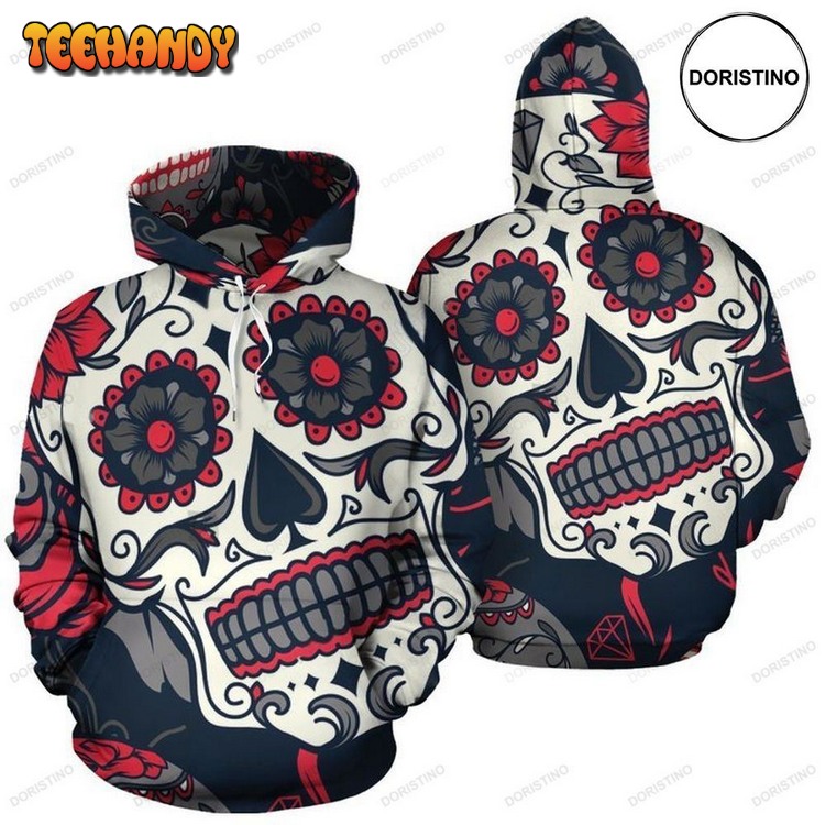 Day Of The Dead All Over Print Pullover 3D Hoodie