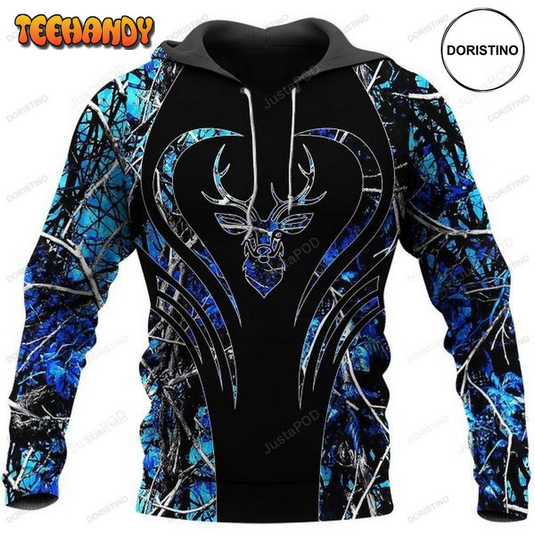 Deer Hunting Camo Huntaholic Love Hunting Pullover 3D Hoodie