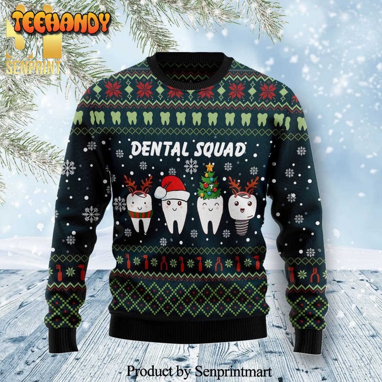 Dental Squad Knitted Ugly Xmas Sweater