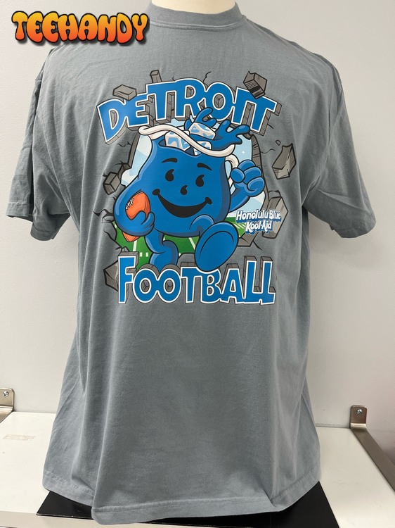 Detroit Football Honolulu Blue Kool-Aid T-Shirt