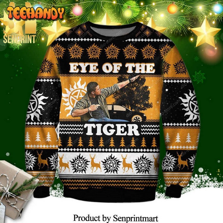 Deveraux Eye Of The Tiger Knitted Ugly Xmas Sweater