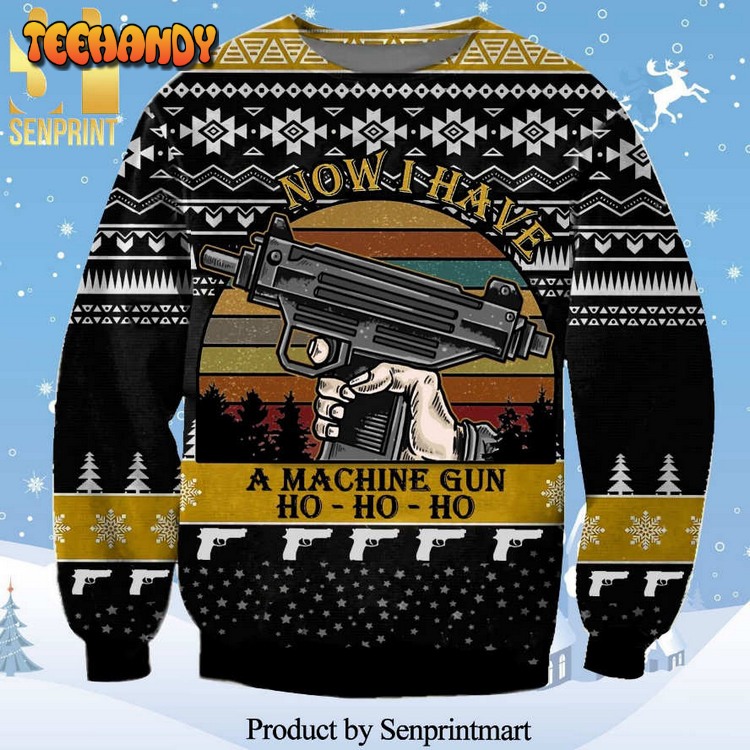 Die Hard Now I Have a Machine Gun Ho-ho-ho Ugly Xmas Sweater