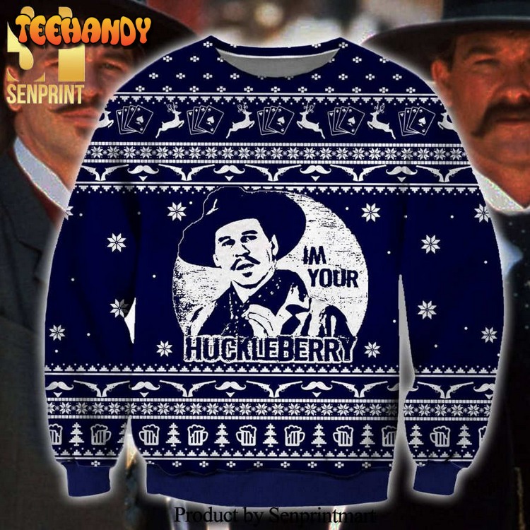 Doc Holliday Tombstone I’m Your Huckleberry Ugly Xmas Sweater