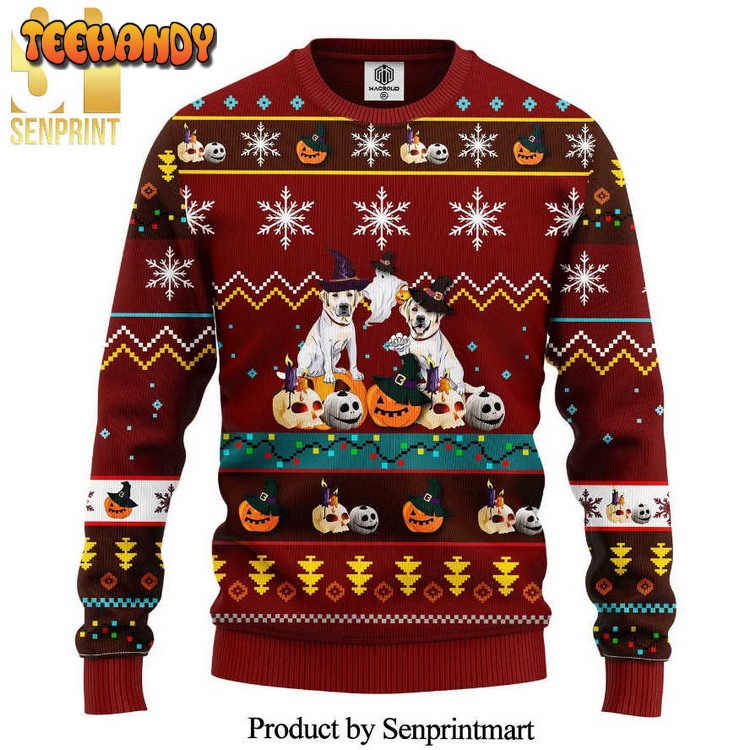 Dog Halloween Pumpkin Ugly Xmas Sweater