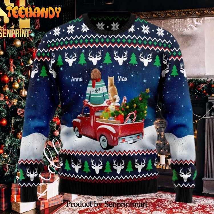 Dog Owner Merry Xmas Custom Christmas Dog Lovers Ugly Xmas Sweater