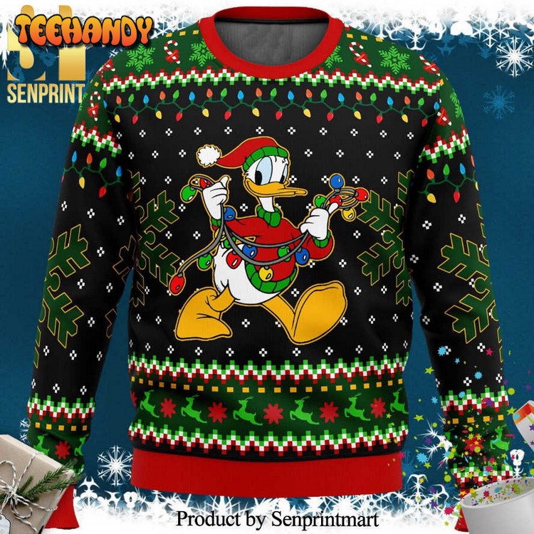 Donald Duck Christmas Costume Disney Knitted Ugly Christmas Sweater