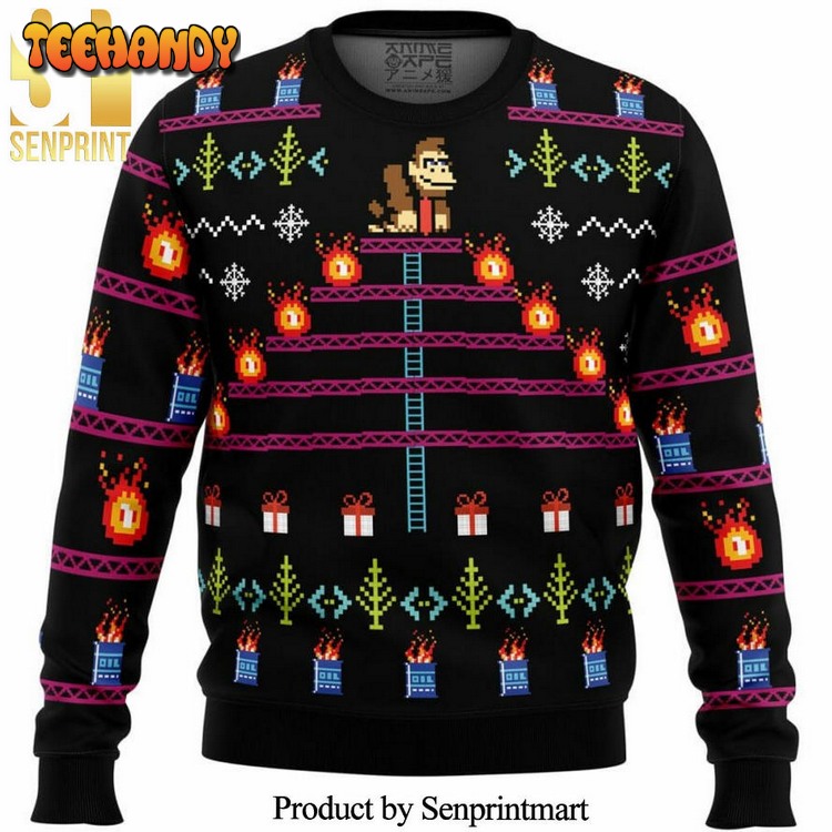 Donkey Kong Knitted Ugly Xmas Sweater