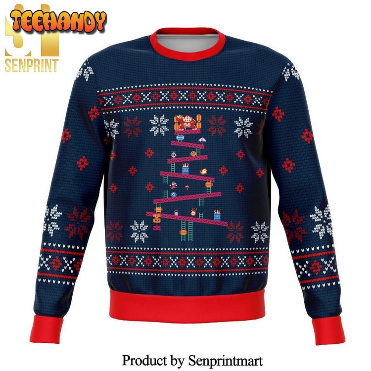 Donkey Kong Premium Game Screen Ugly Xmas Sweater