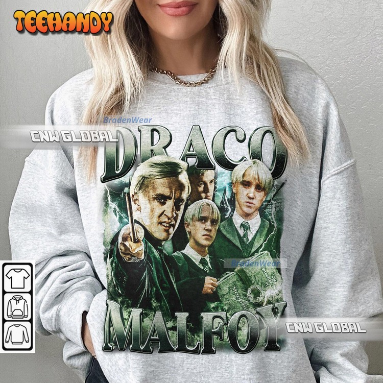 Draco Malfoy 90s Shirt, Bootleg Movie Y2K Vintage Sweatshirt