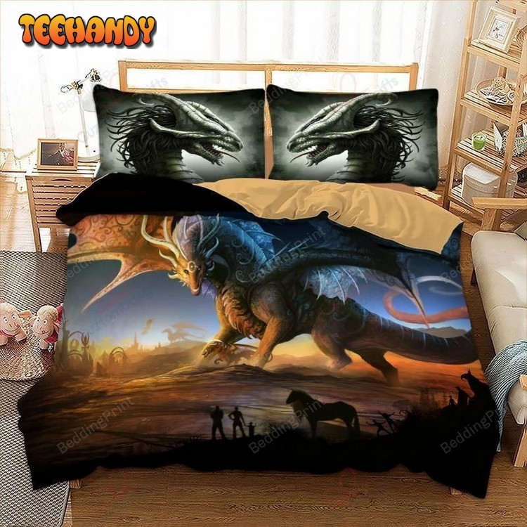 Dragon Bedding Set (Duvet Cover and Pillow Cases)