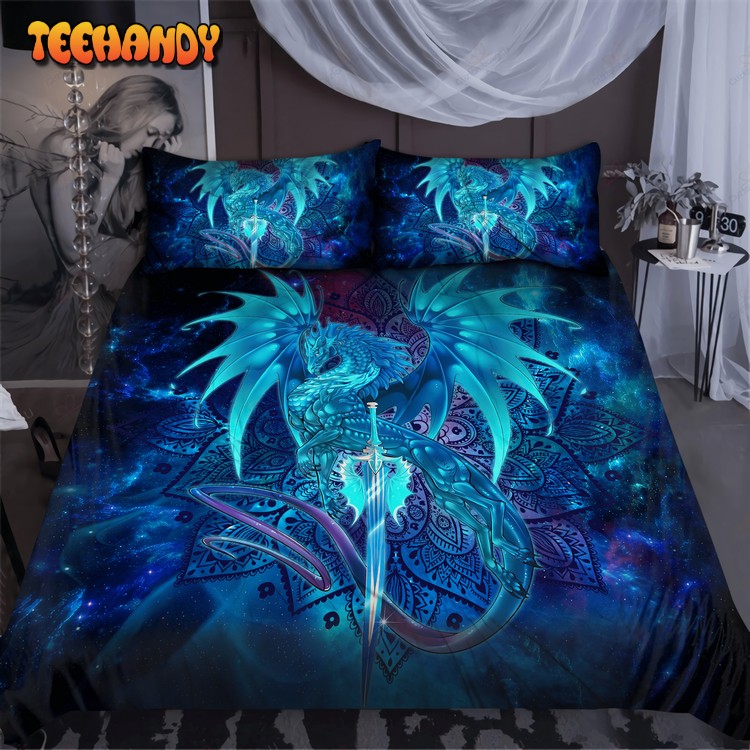 Dragon Galaxy Mandala Art 3d Bed Sheets Duvet Cover Bed Sets