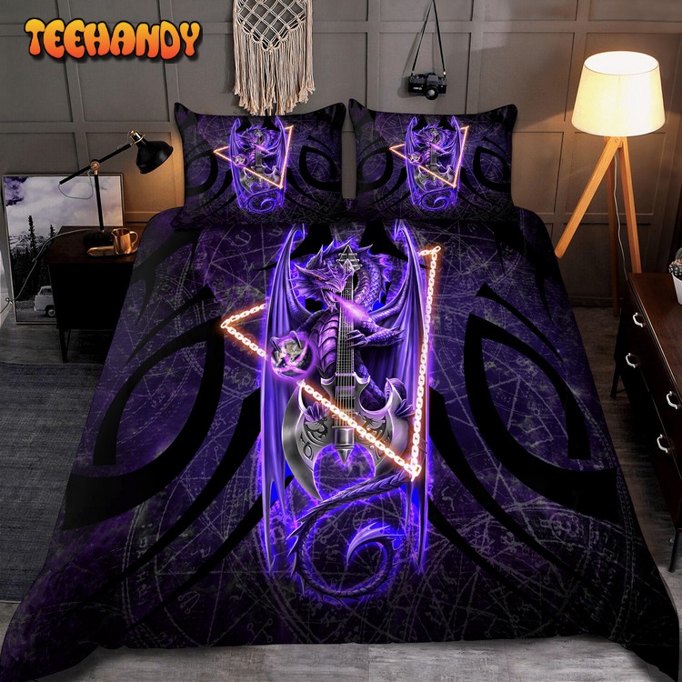 Dragon Guitar Bed Sheets Duvet Cover Bed Sets