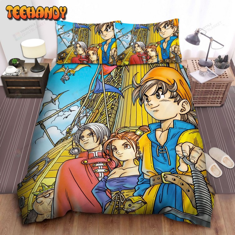 Dragon Quest Viii Characters Art Cover Comforter Bedding Sets