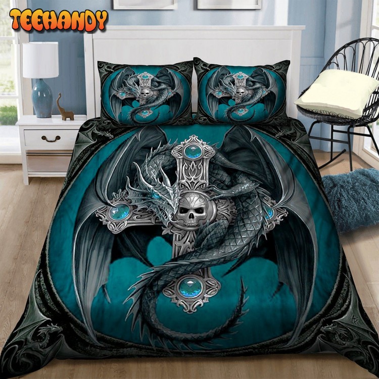 Dragon Skull Bedding Set (Duvet Cover and Pillow Cases)