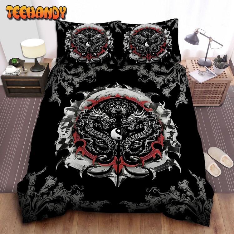 Dragon Tiger Bed Sheets Duvet Cover Bedding Sets